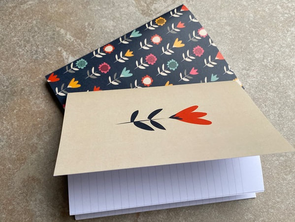 notebooks, retro notebooks, thank you cards