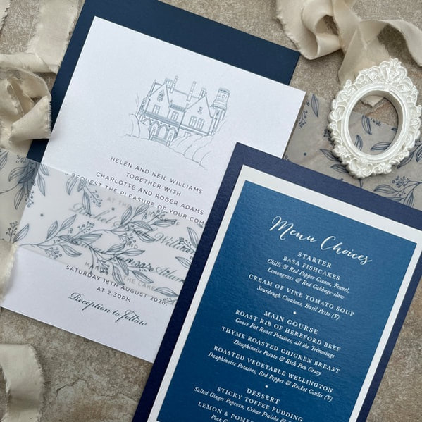 MANOR BY THE LAKE, wedding invitations